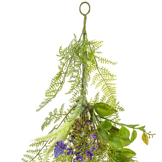 6ft. Green & Purple Maytime Garland